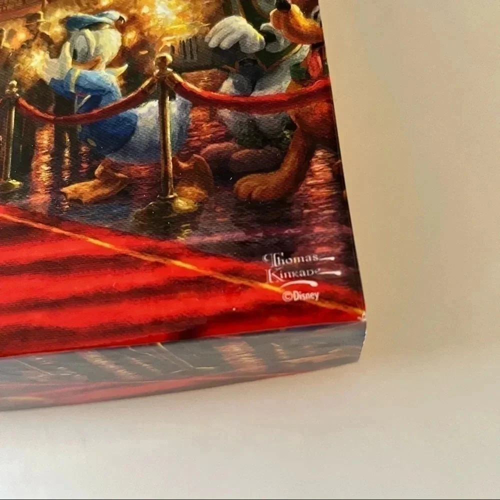 Thomas Kinkade Disney Mickey Minnie Hollywood 750 Piece Puzzle Complete
